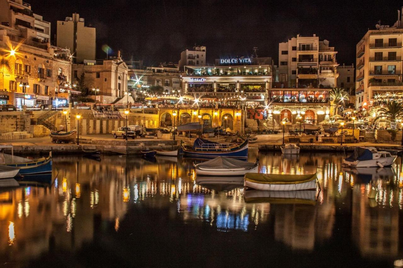 Ferienwohnung Splendid Seaside Retreat On Spinola Bay San Ġiljan Exterior foto