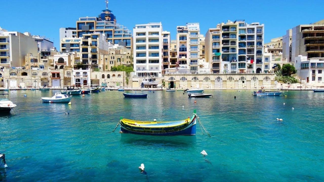 Ferienwohnung Splendid Seaside Retreat On Spinola Bay San Ġiljan Exterior foto